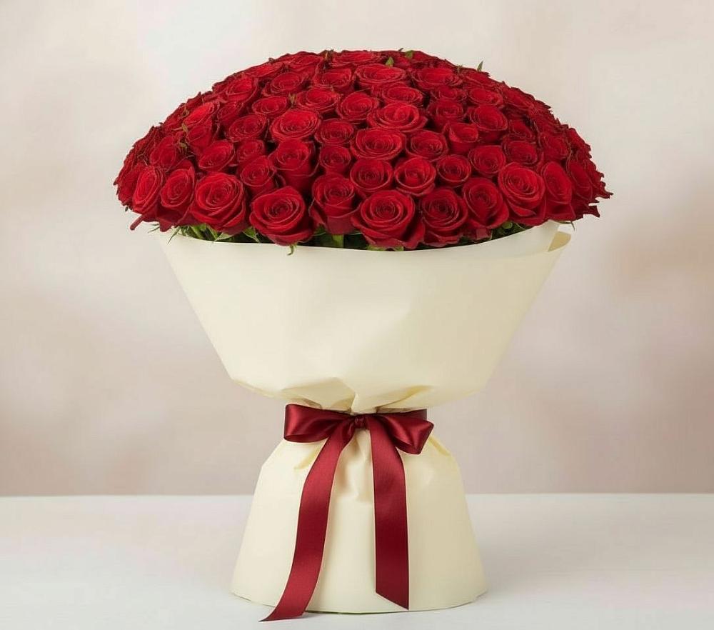 101 Красная роза Милано в Батайске Букет 101 Красная роза Милано в Батайске