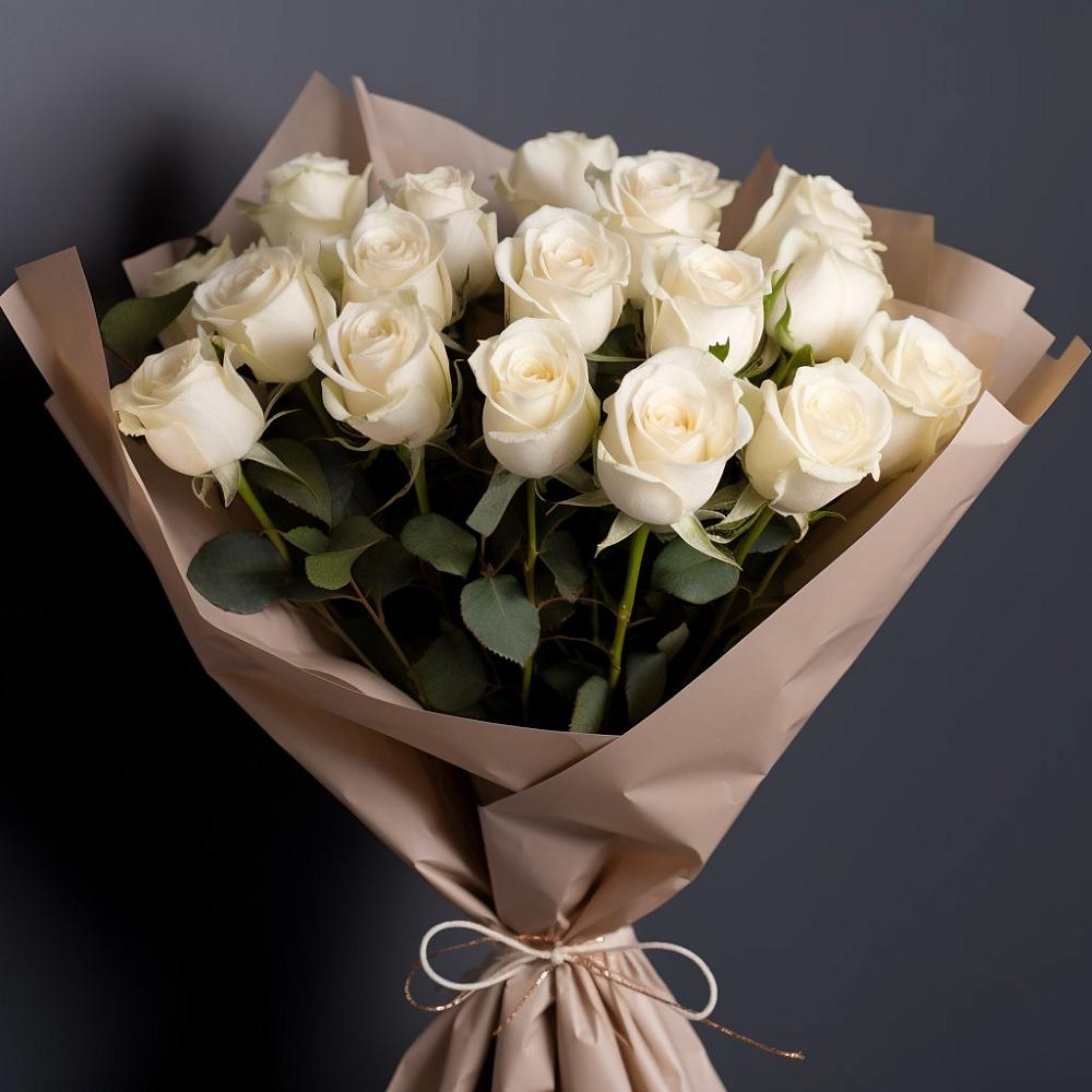 17 Белых роз в Батайске Букет 17 Белых роз в Батайске