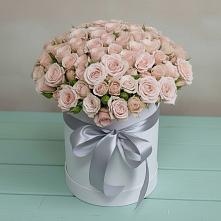 Композиция утонченная красота в Батайске Цветочная композиция из Розы в шляпной коробке в Батайске