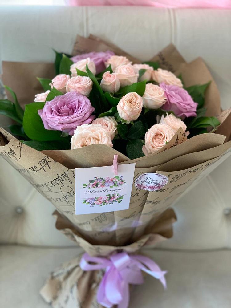 Букет розовая сирень в Батайске Букет цветов из: Розы в Батайске