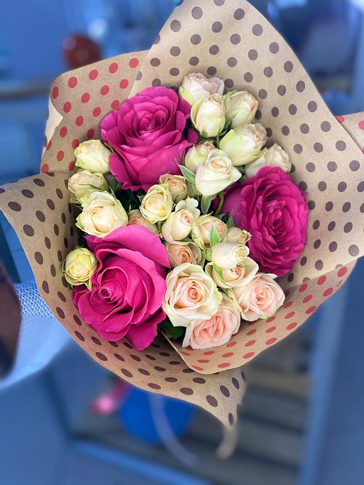 Букет ласковый взгляд в Батайске Букет цветов из: Розы в Батайске