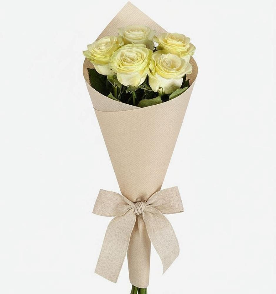 Букет белые крылья в Батайске Букет цветов из: Розы в Батайске