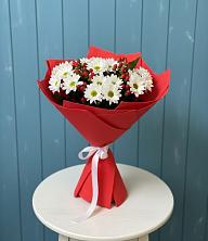 Букет ягоды на снегу в Батайске Букет цветов из:  Хризантемы в Батайске