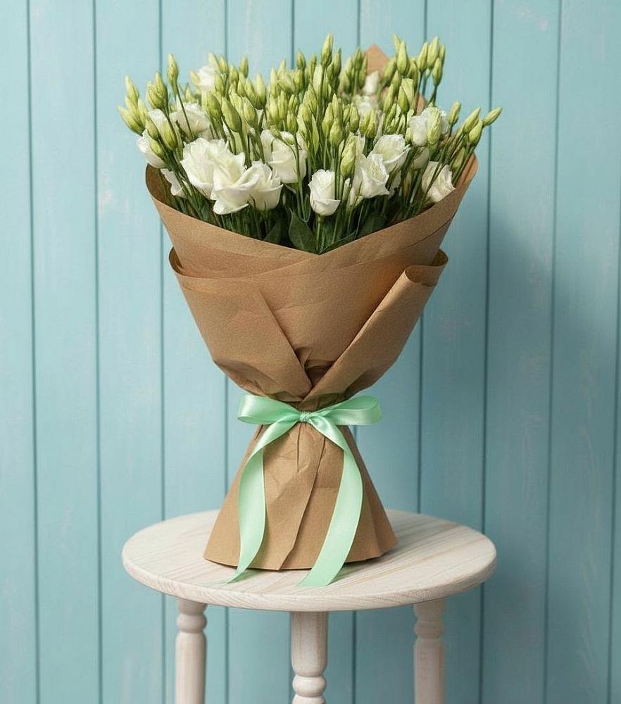 Букет Утренняя Свежесть в Батайске Букет цветов из: Лизиантусы в Батайске