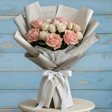 Букет Нежное облако в Батайске Букет цветов из:  Розы в Батайске