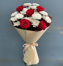 Букет цветов из:  Розы и Хризантемы в Батайске