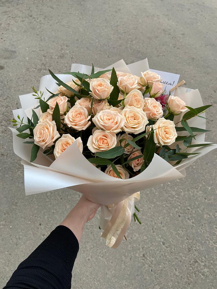 Кремовые розы Латте в Батайске Букет Кремовые розы Латте в Батайске