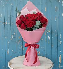Букет красный бархат в Батайске Букет цветов из:  Розы в Батайске