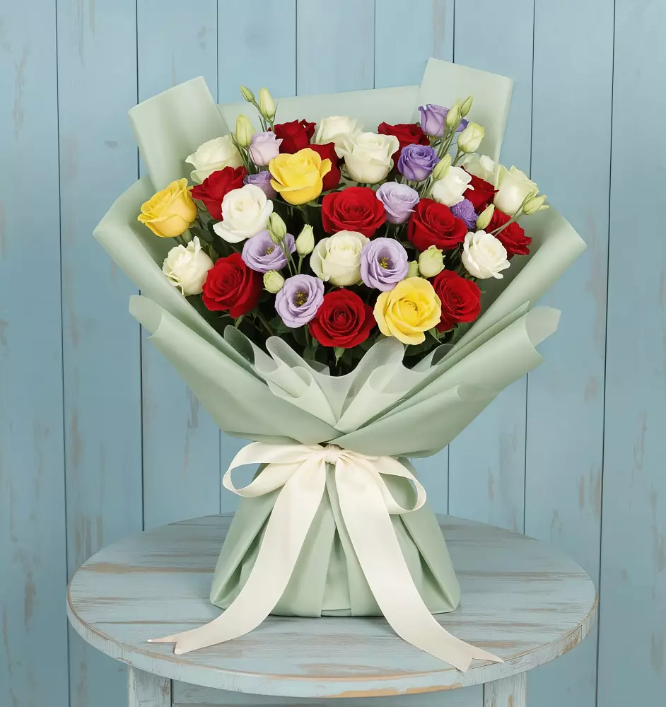 Букет Модная красотка в Батайске Букет цветов из: Розы в Батайске