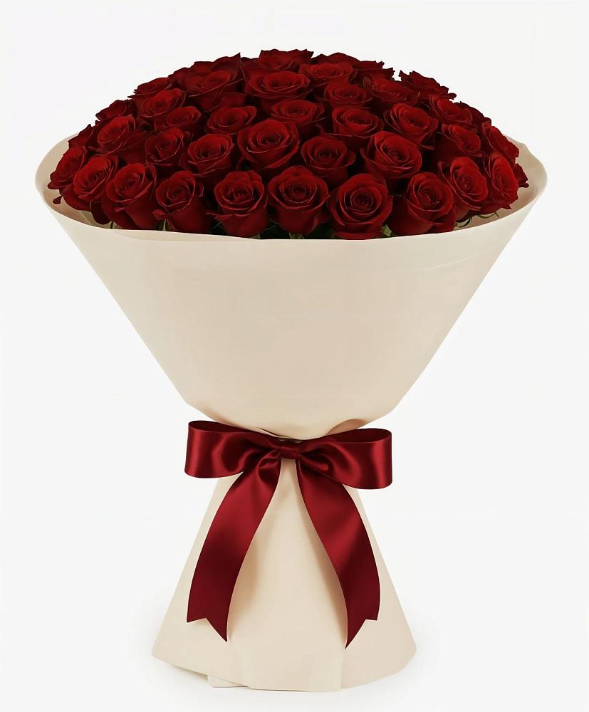 Букет 101 Бордовая роза Блэк Бакарра в Батайске