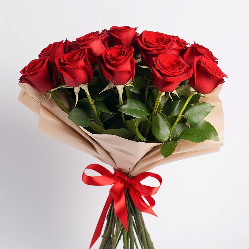 11 Красных роз Эдлесс Лав в Батайске Букет 11 Красных роз Эдлесс Лав в Батайске